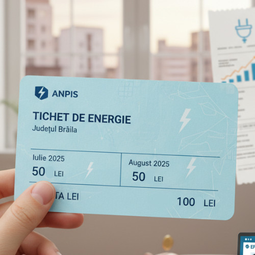 Primele tichete de energie emise pentru plata facturilor din 2025 în Brăila