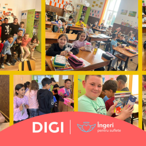 Digi sprijină elevii defavorizați din Arad prin campania „Dulăpiorul Fermecat”
