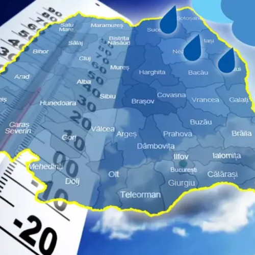 Vremea în România în următoarele două săptămâni: temperaturi în scădere și ploi temporare