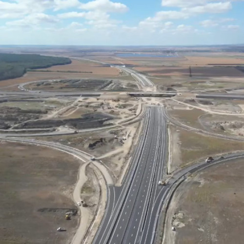 Stadiu avansat al lucrărilor pe lotul 3 al autostrăzii Ploieşti-Buzău