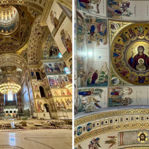 O lună până la inaugurarea Catedralei Mântuirii Neamului: primele imagini din interior