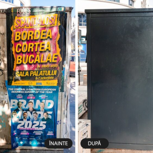 Primăria București continuă lupta împotriva afișajului ilegal în oraș