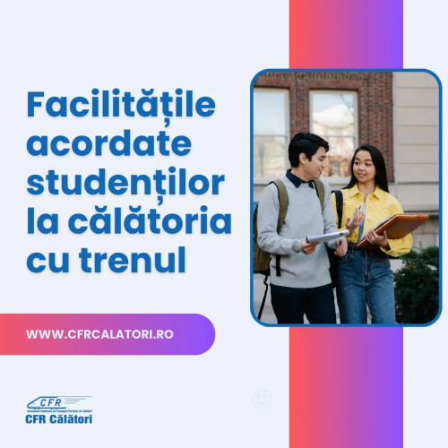 Studenții beneficiază de reduceri la biletele de tren în România