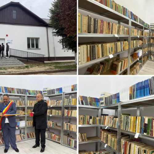 Comuna Vâlcele a inaugurat o nouă bibliotecă după incendiul din 2023