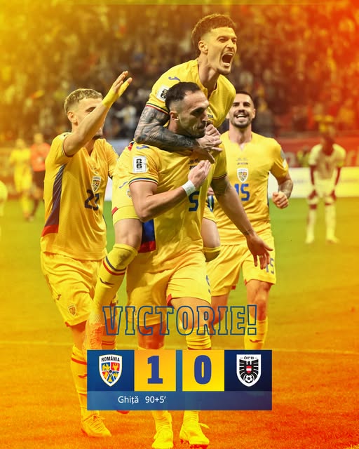 România învinge Austria cu un gol în prelungiri la preliminariile CM 2026
