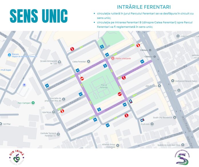 Noul regim de circulație va fi aplicat în Parcul Ferentari din sector 5