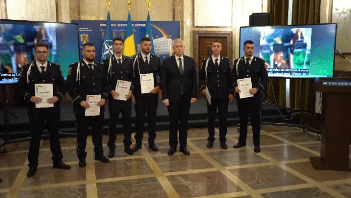 Cătălin Predoiu a premiat ofițerii MAI răniți și salvatori de vieți