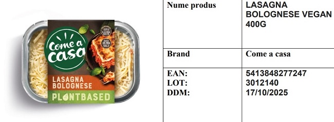 Carrefour retrage un produs vegan cu țelină, alergen nedeclarat pe etichetă