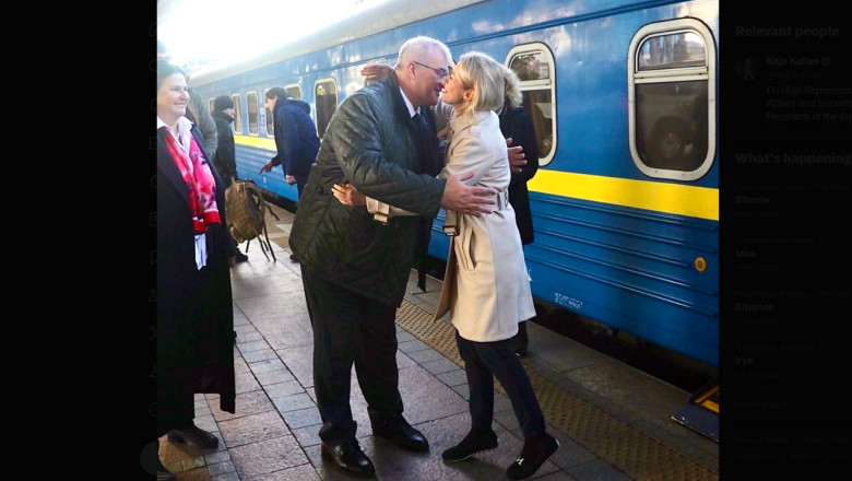 Kaja Kallas, vizită surpriză la Kiev pentru sprijinirea Ucrainei