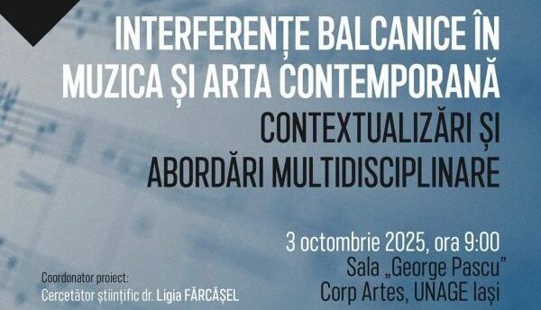 Conferință internațională despre interferențele balcanice în arta contemporană, la Iași