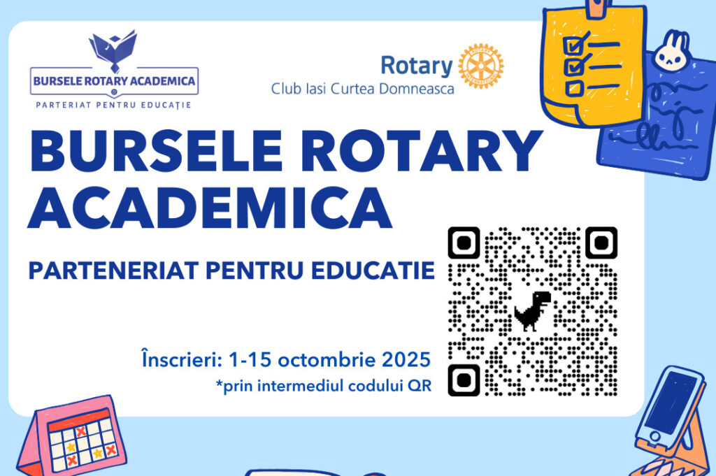 Clubul Rotary Iași deschide înscrierile pentru bursele academice 2025-2026