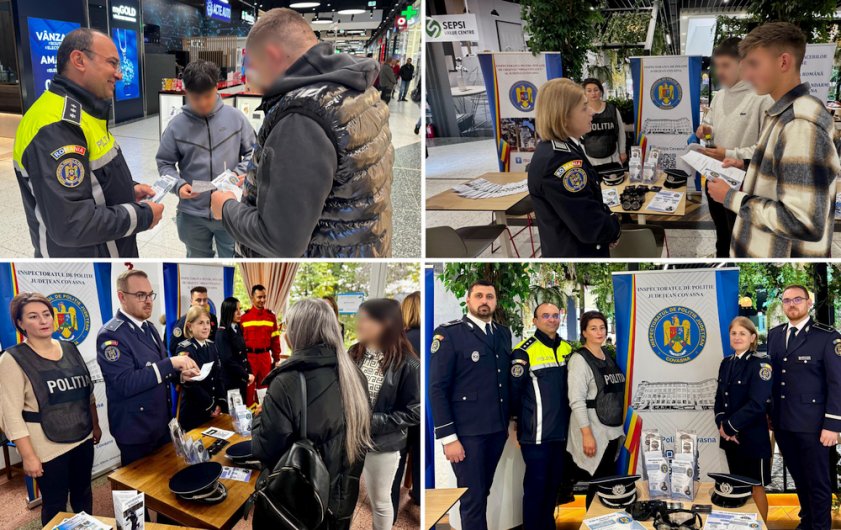 Polițiștii din Covasna promovează cariera în Poliția Română în rândul tinerilor