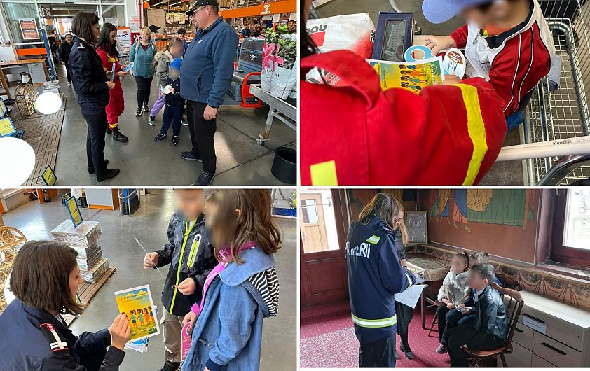 Pompierii din Covasna au educat copiii despre prevenirea dezastrelor