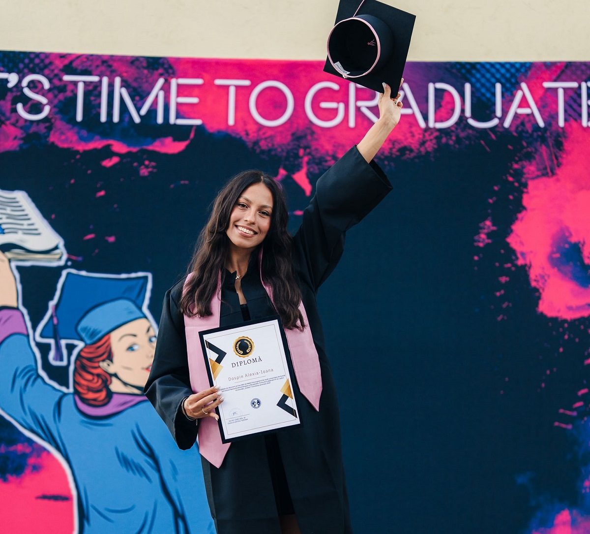 Alexia Dospin, campioană europeană la triplusalt și dublă absolventă a Universității Ovidius