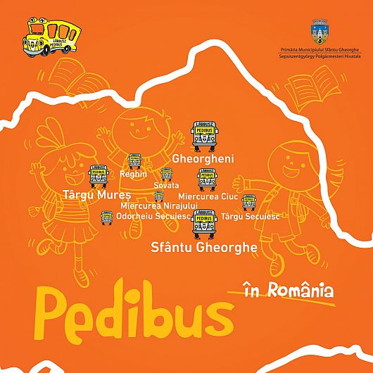 Programul Pedibus se extinde în opt orașe din Transilvania