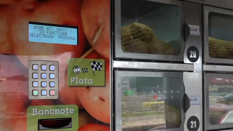 Automate cu produse locale în Brașov și Timișoara: cartofi, lapte și ouă non-stop
