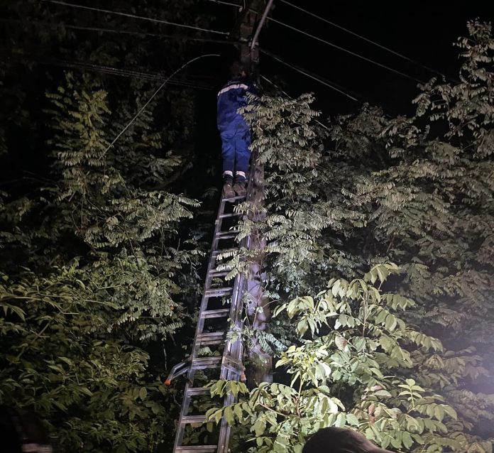 Vântul puternic a lăsat fără curent satul Stupina din Vrancea