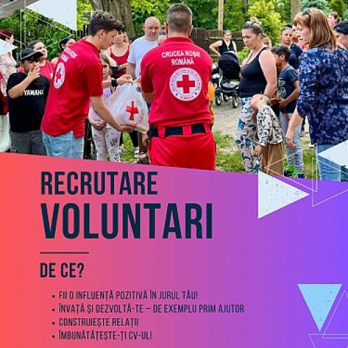 Crucea Roșie Covasna recrutează voluntari până la sfârșitul lunii octombrie