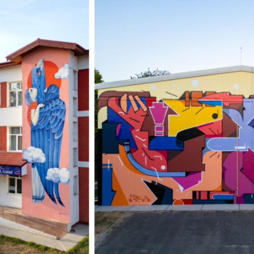 Două picturi murale din Galați, nominalizate printre cele mai bune din lume în septembrie