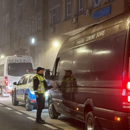 Razie a polițiștilor brașoveni pentru siguranța transportului public