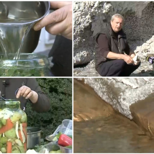 Buzău: locuitorii folosesc saramura naturală din izvoare pentru murături