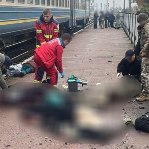 Explozie pe peronul gării Ovruci cauzează patru morți și 12 răniți