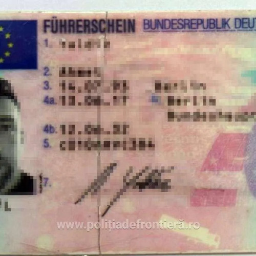 Cetățean turc prins la Calafat cu permis de conducere fals