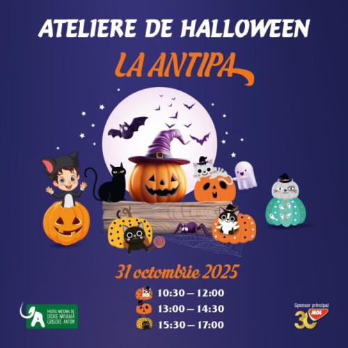 Ateliere de Halloween pentru copii la Muzeul Antipa pe 31 octombrie