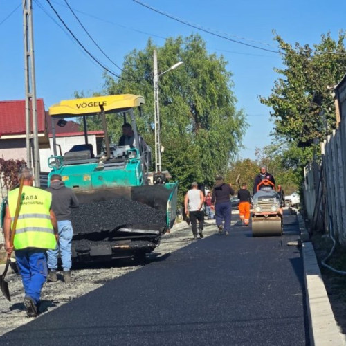 Ștefăneștii de Jos modernizează cartierul Vulpe prin asfaltare și utilități complete