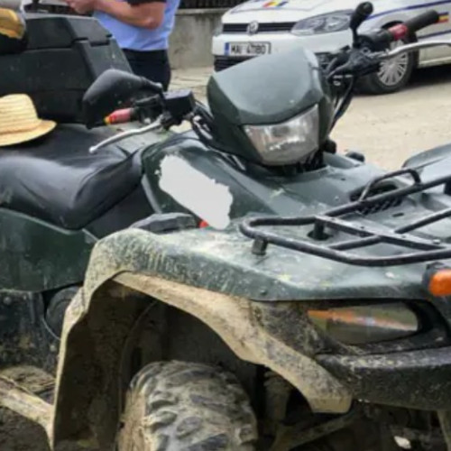 Tânăr din Botoșani prins conducând ATV fără permis și fără înmatriculare