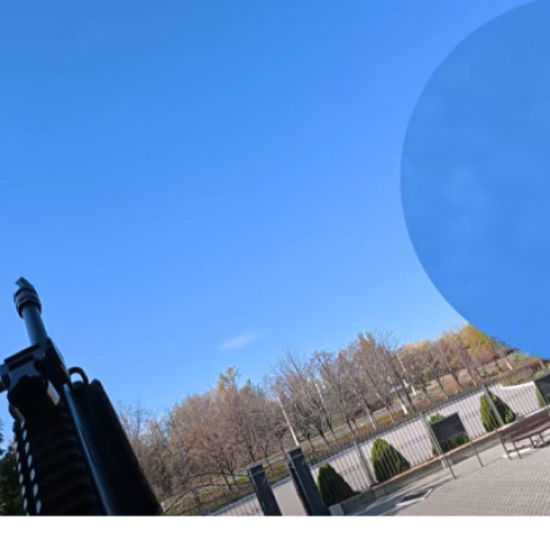 Ofițer ucrainean doboară o dronă rusă care amenința o echipă de presă în Donetsk