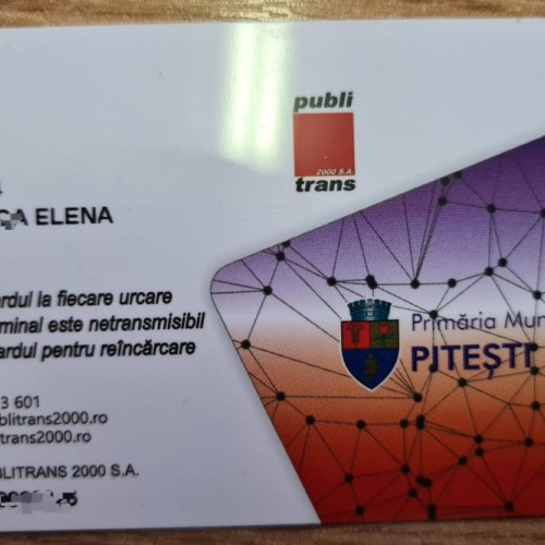 Cardul de călătorie Publitrans, noua opțiune modernă de transport în Pitești