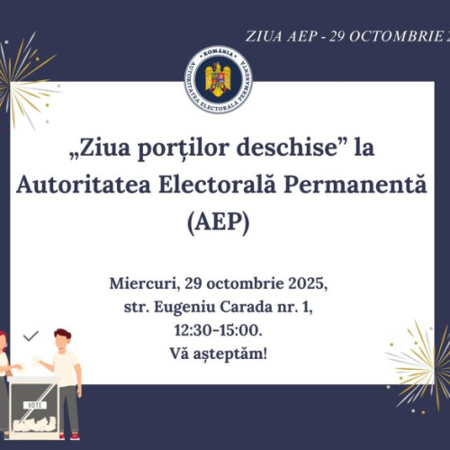 AEP organizează ziua porților deschise de Ziua Autorității Electorale Permanente