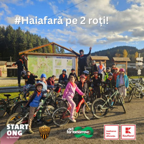 20 de copii din Întorsura Buzăului învață să meargă pe bicicletă printr-un proiect local