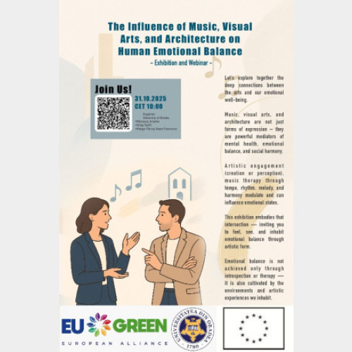 Universitatea din Oradea organizează un eveniment despre influența artei asupra sănătății mintale