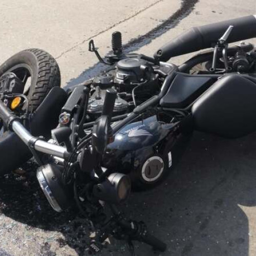 Accident rutier între un autoturism și o motocicletă pe Calea Torontalului din Timișoara