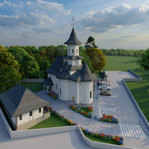 Începe construcția noii biserici Sfânta Cuvioasă Teodora de la Sihla din Botoșani