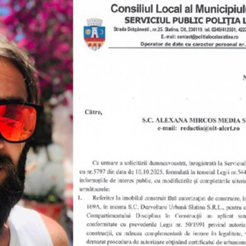 Un director din Slatina a construit ilegal un imobil pe proprietatea firmei Primăriei