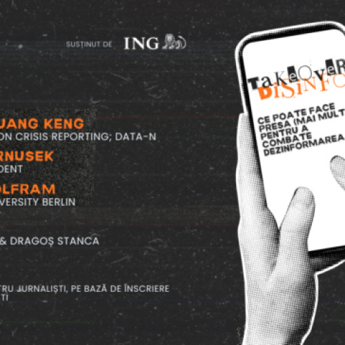 Takeover Disinfo: eveniment pentru jurnaliști împotriva dezinformării la București