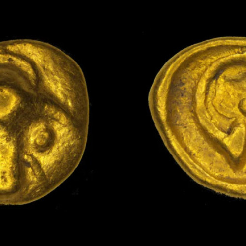 Monedă celtică de aur veche de 2200 de ani descoperită lângă Leipzig