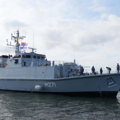 Vânătorul de mine „Căpitan Constantin Dumitrescu” a revenit în portul Constanța după o misiune de 41 de zile