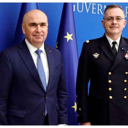 Ilie Bolojan discută cu amiralul Pierre Vandier despre modernizarea armatei României