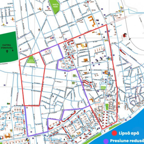 Se oprește furnizarea apei în mai multe zone din Galați pentru lucrări pe bd. George Coșbuc