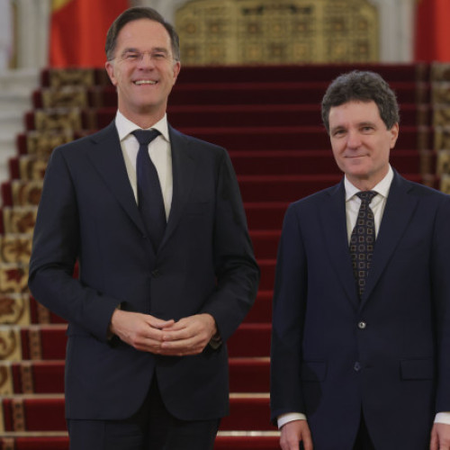 Mark Rutte a susținut declarații de presă alături de Nicușor Dan în vizita sa în România