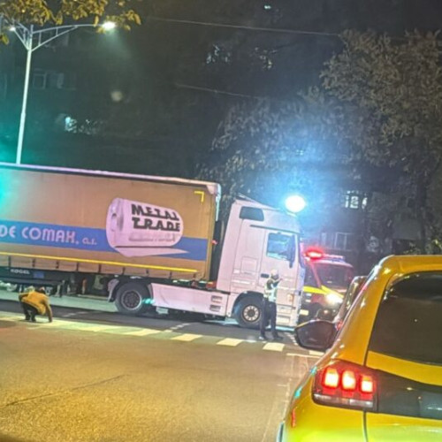 Pieton decedat după ce a fost lovit de un TIR pe bulevardul Iuliu Maniu
