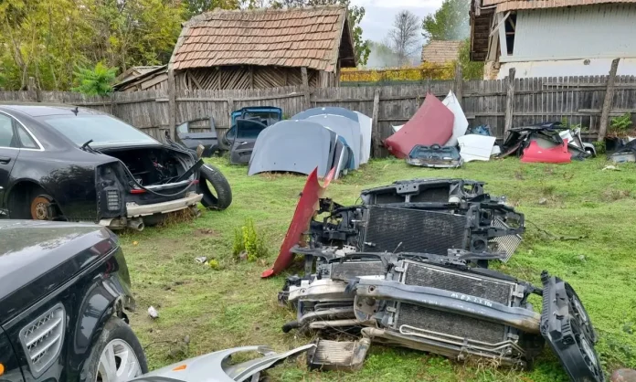 Depistare a unei persoane care dezmembra ilegal autoturisme în județul Olt