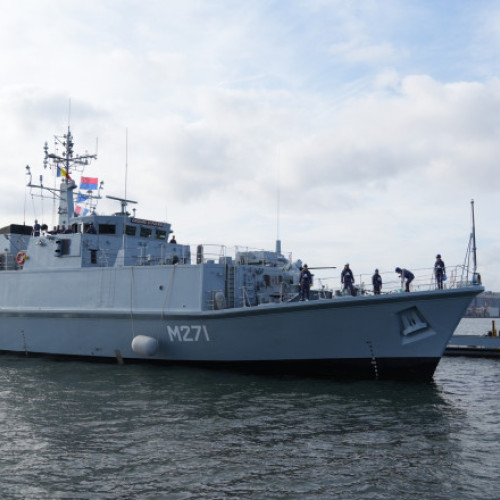 România a primit al doilea vânător de mine din Marea Britanie, inaugurat la Constanța