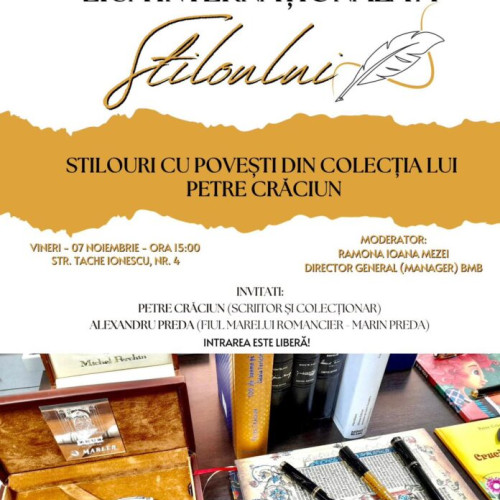 Primăria București organizează expoziția „Stilouri cu povești” la Biblioteca Metropolitană