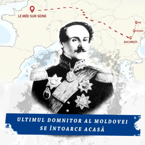 Sicriul lui Grigore Alexandru Ghyka depus la Opera Națională București