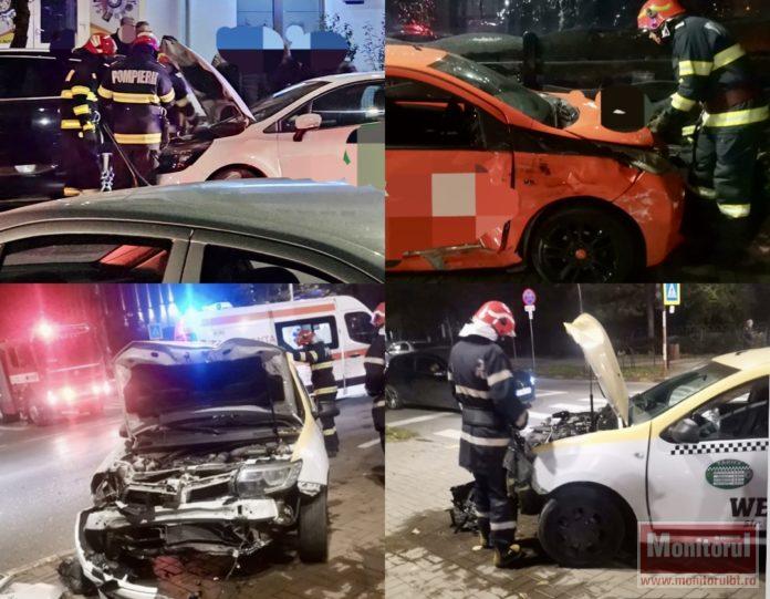 Patru persoane rănite în două accidente rutiere în municipiul Botoșani